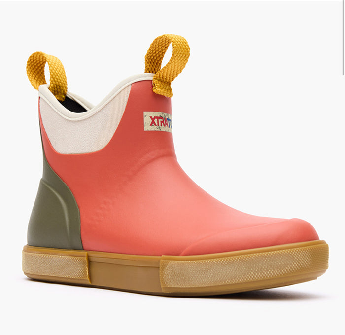 Xtratuf Women’s Ankle Deck Boots-Coral