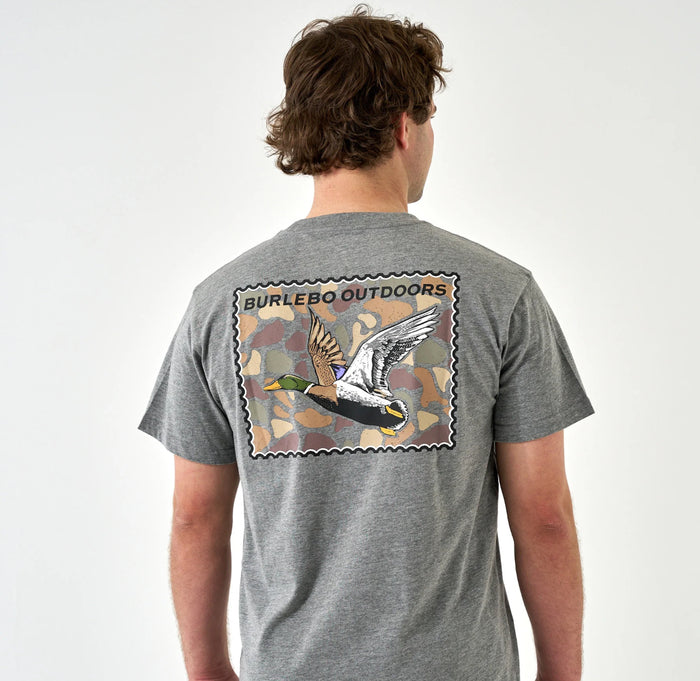 Burlebo-SS -Mallard Duck Stamp - Dark Heather Grey
