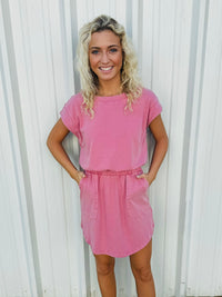 COTTON POLY MINI DRESS