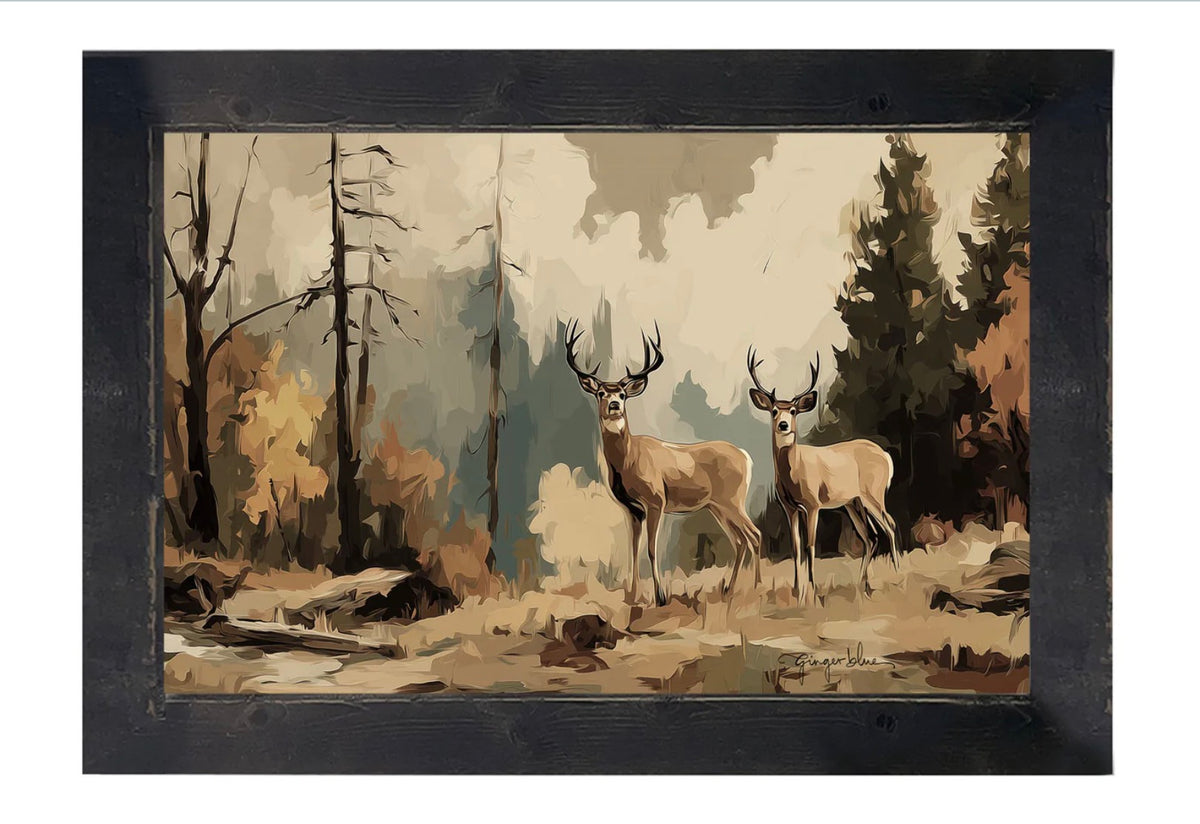 ADIRONDACK DEER - FRAMED ART