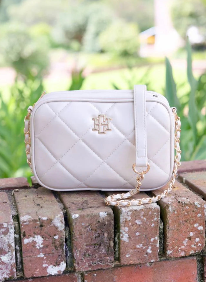 Caroline Hill Bryce Crossbody Pearl Quilted DQ