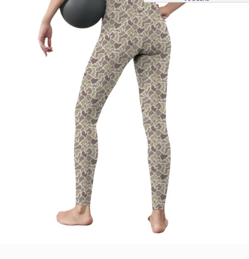 LULU MAC  PRINTED LEGGINGS LIGHT CAMO