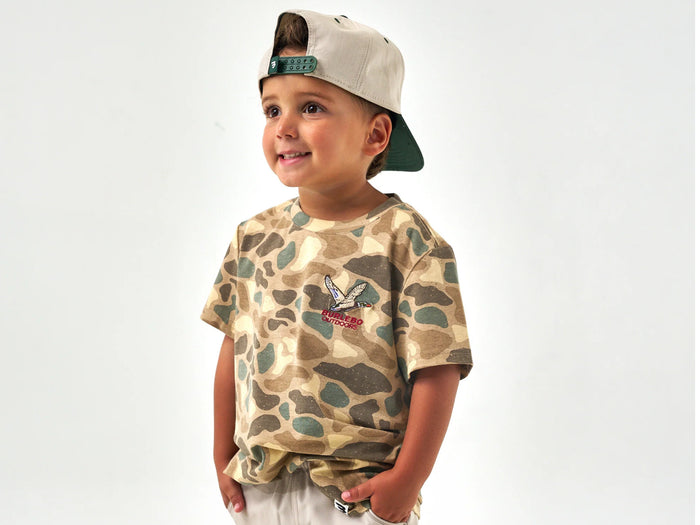 Burlebo Youth- Short Sleeve Tee-Pintail Camo