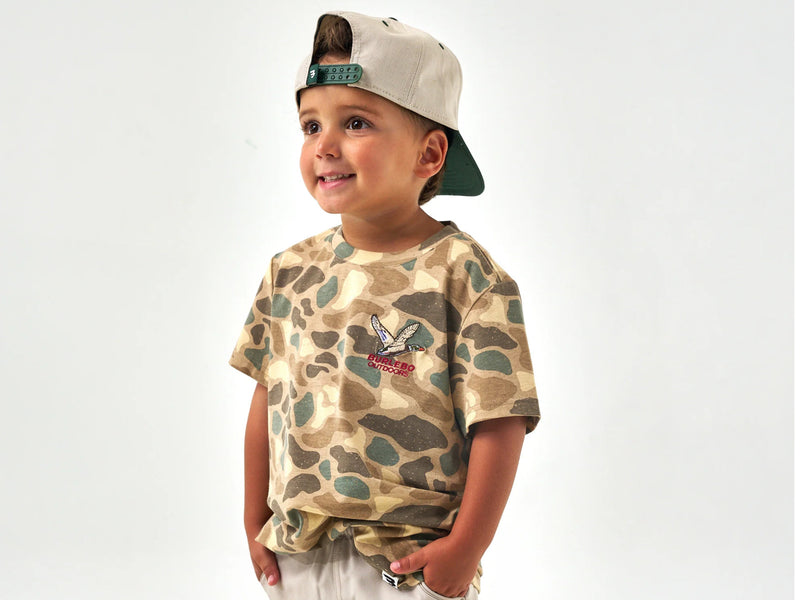 Burlebo Youth- Short Sleeve Tee-Pintail Camo