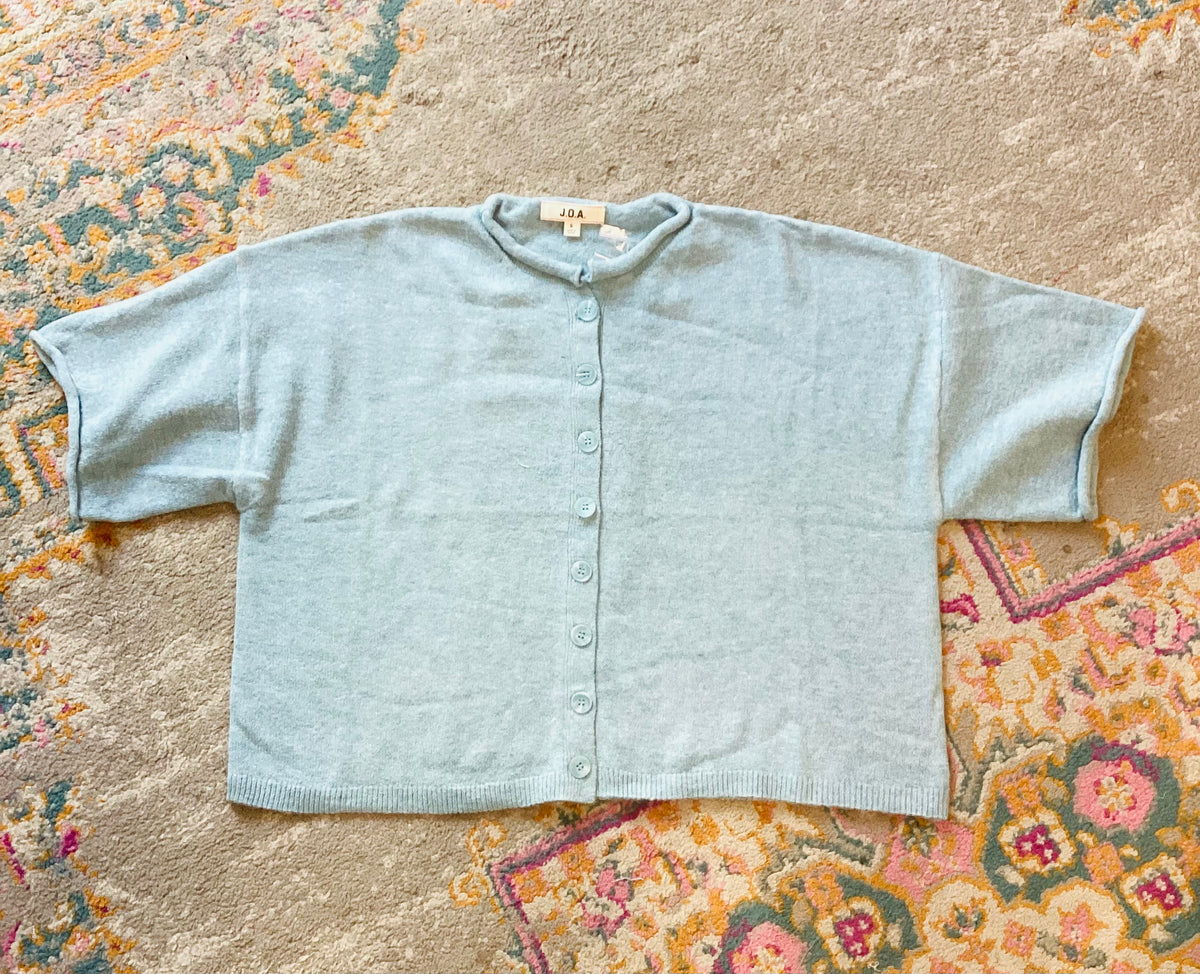 3/4 Sleeve Cropped Cardigan