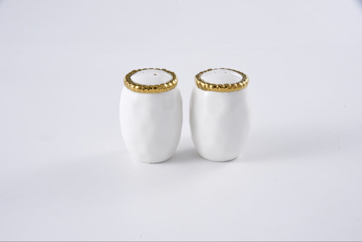 Pampa Bay Salt and Pepper Shakers in Golden Salerno
