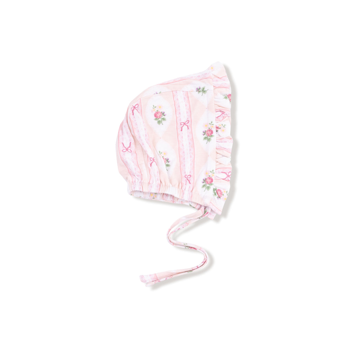 Angel Dear Ogee Lace Floral - Ruffle Bonnet