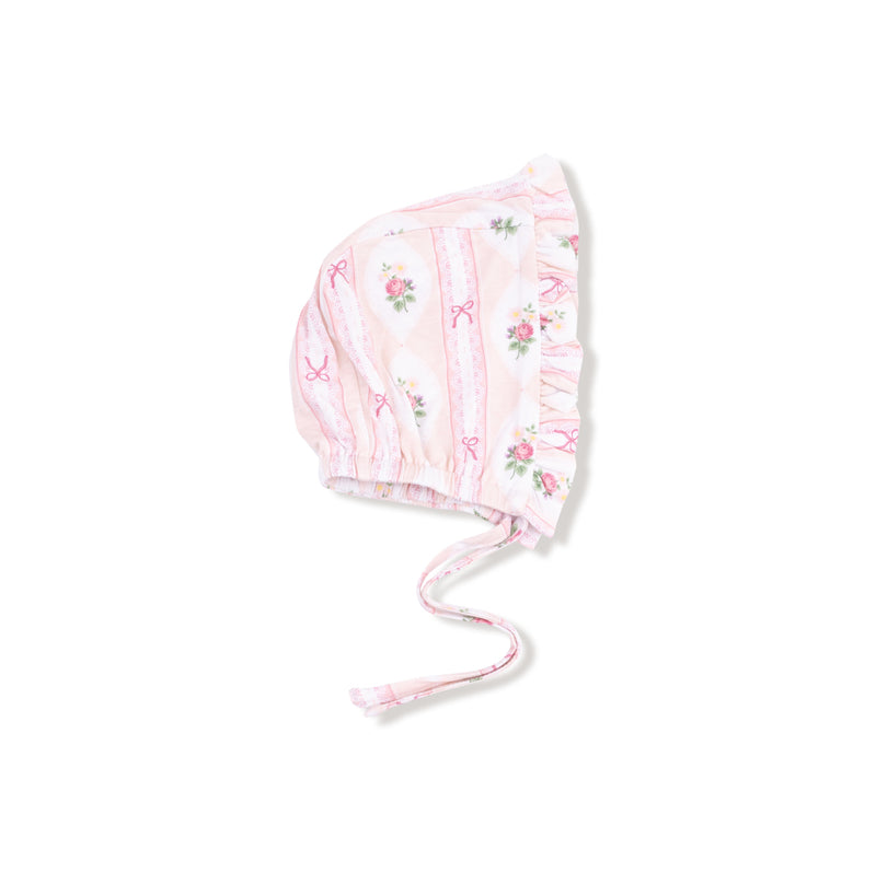 Angel Dear Ogee Lace Floral - Ruffle Bonnet