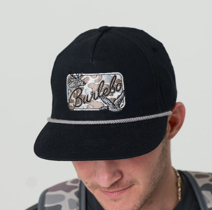 Burlebo Cap -Camo Patch - Black