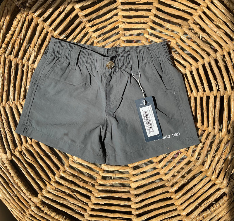 Properly Tied Boys Mallard Short Charcoal