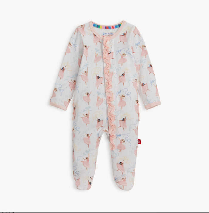 Magnetic Me Pretty Plies Modal Footie W/ Ruff