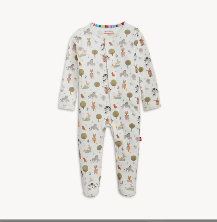 Magnetic Me Funny Farm Organic Cotton Footie