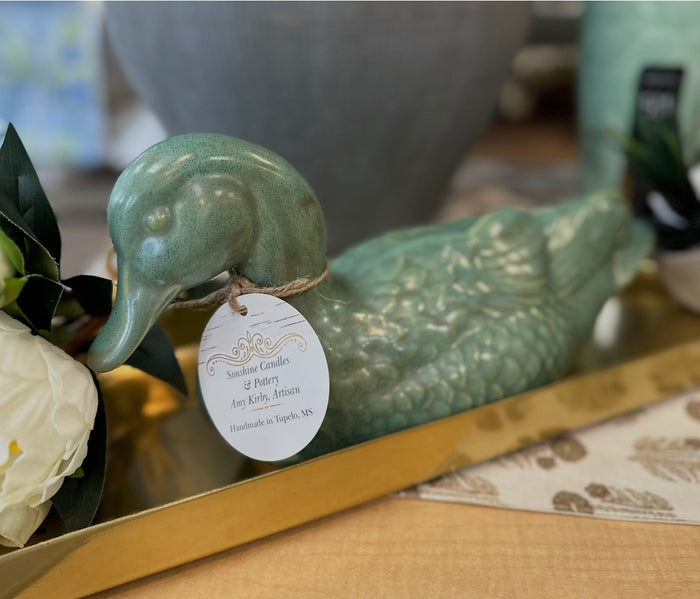 Sonshine Pottery Turquoise Duck