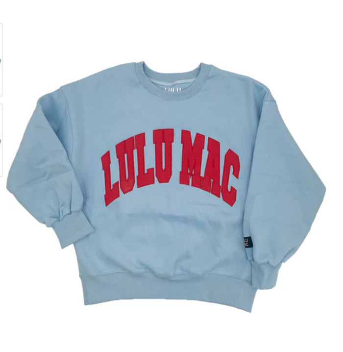 LULU MAC LIGHT BLUE/RED - STITCH