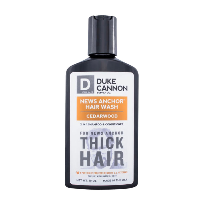 Duke Cannon-THICK HAIR 2-IN-1 HAIR WASH - CEDARWOOD