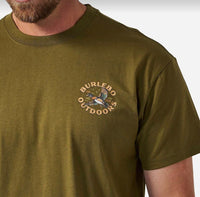 Burlebo-SHORT SLEEVE TEE - WOOD DUCK - HUNTER GREEN