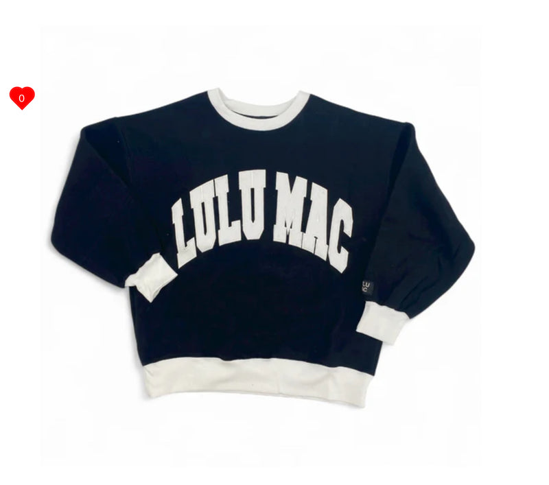 LULU MAC COLOR BLOCK BLACK/WHITE - STITCH