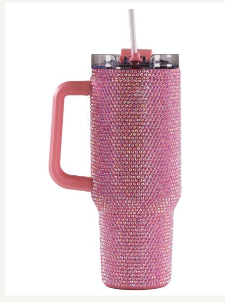 Simply Southern Tumbler Pink Sequin 40oz