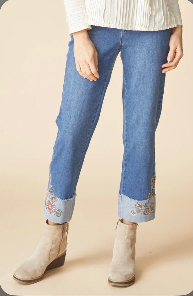 Habitat Wildflower Cuff Ankle Jean