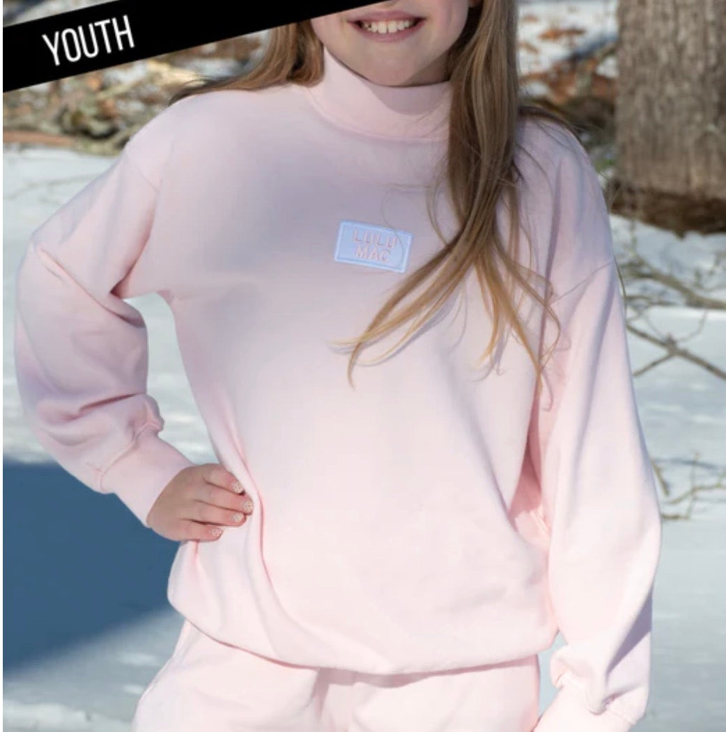 LULU MAC KID LONGSLEEVE TERRY CLOTH TOP