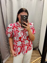 Floral Button Down Top