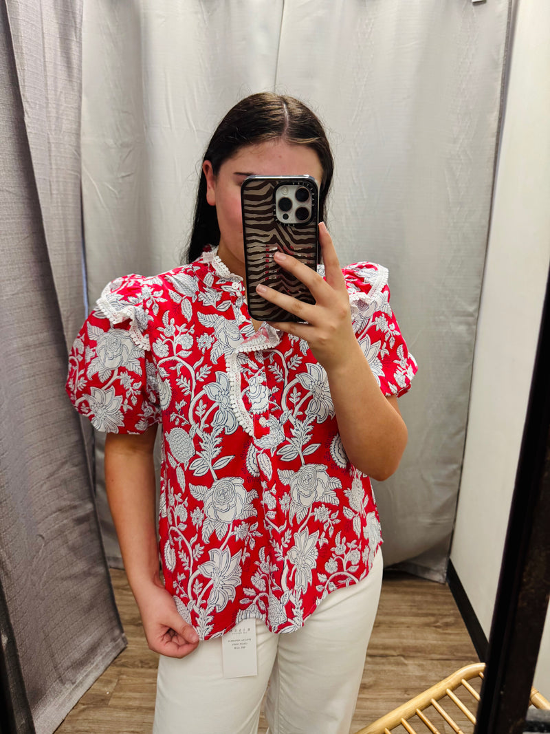 Floral Button Down Top