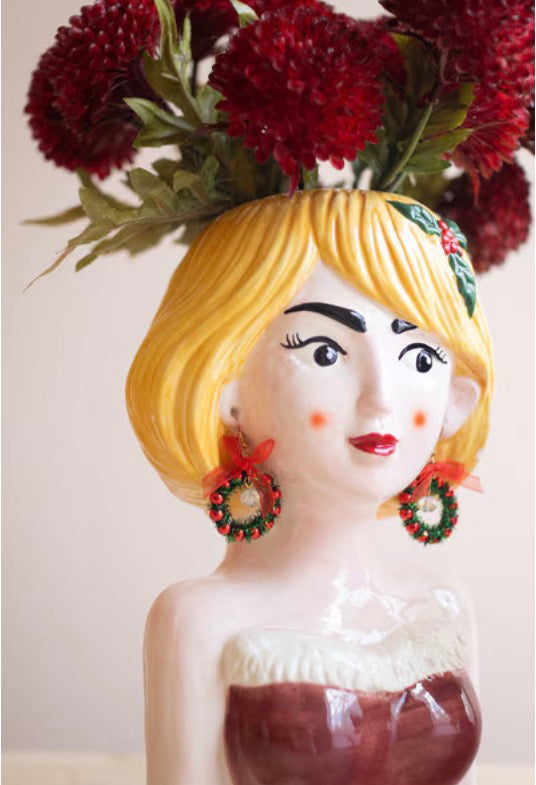 Ceramic Tacky Christmas Women Vases