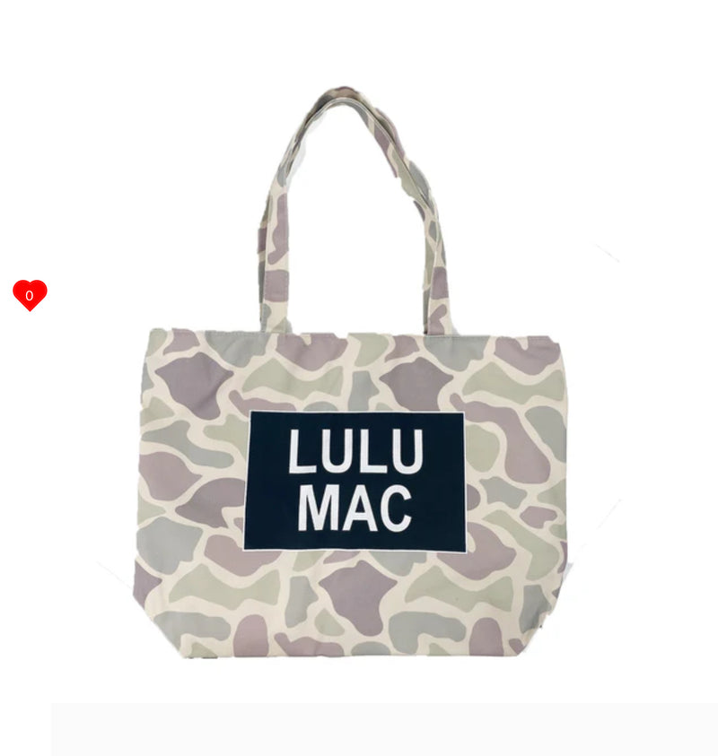 LULU MAC CANVAS TOTE LIGHT CAMO
