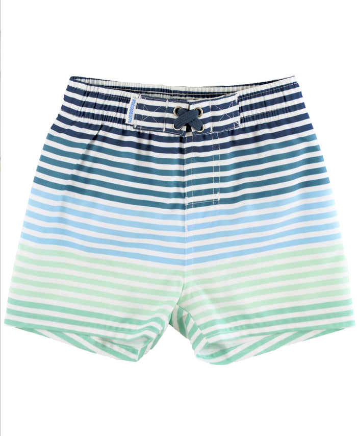 RuggedButts Coastal Stripe Swim Trunks