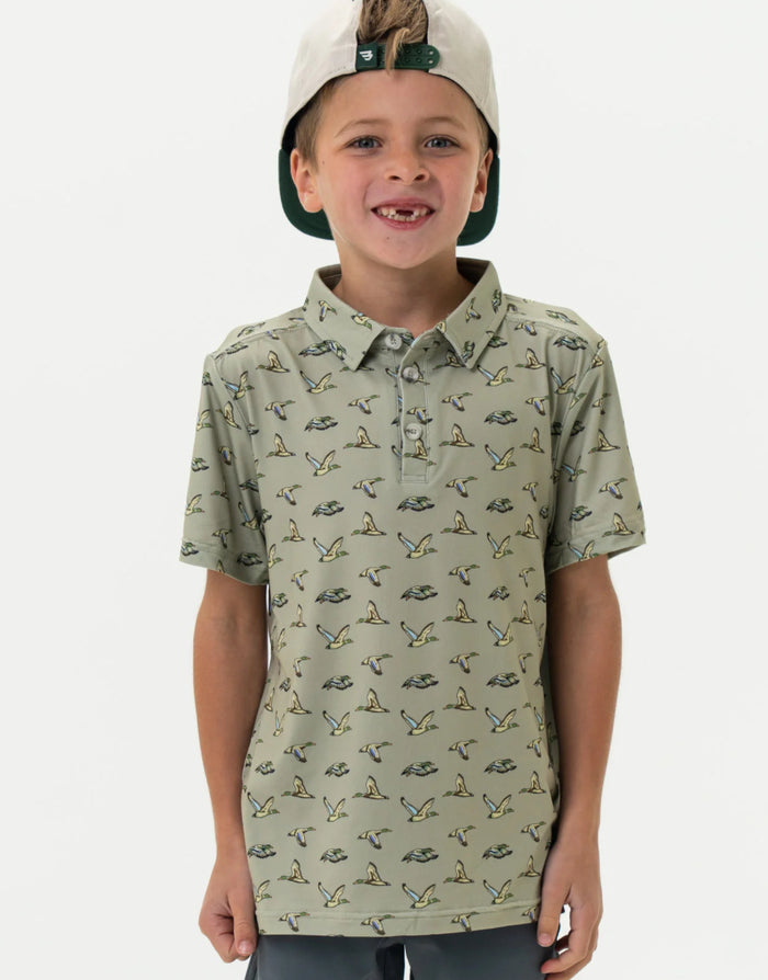 Burlebo-Youth Polo-Flying Ducks Green