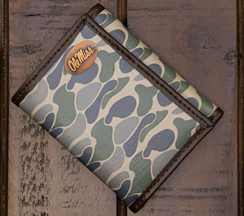 Zep-Pro TRIFOLD OLD SCHOOL CAMO LEATHER WALLET