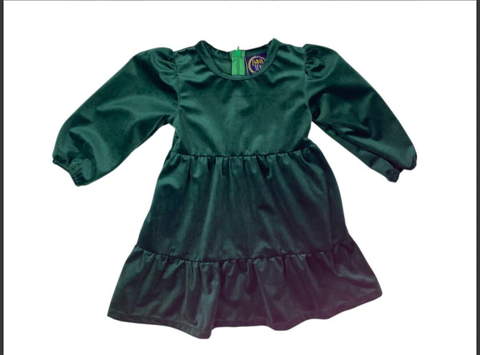 Emma Jean Kindly L/S Dress–Emerald