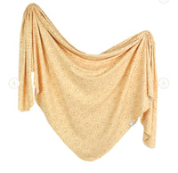 Copper Pearl Knit Swaddle Blanket
