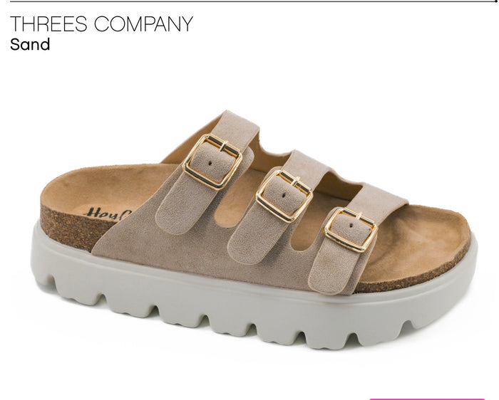 Corkys Threes Company Sandal- Sand
