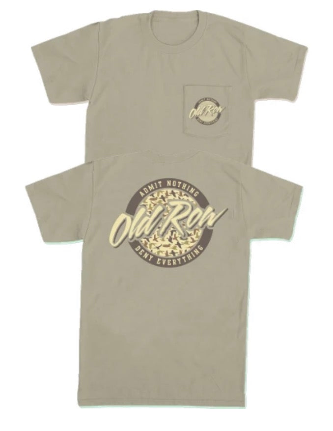 OLD ROW - Circle Logo - Duck Camo -Sandstone