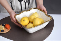 Pampa Bay Medium square salad bowl Golden Salerno