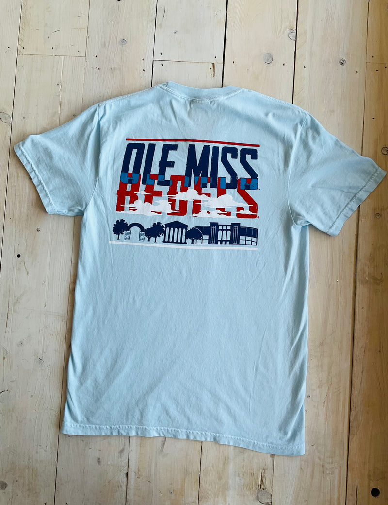 Ole Miss Rebels Overlay Campus Chambray