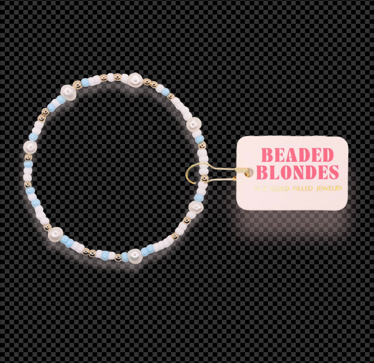 Blue Pearl Sprinkle Bracelet
