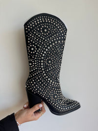 Corkys Black Boot Scootin Rhinestone Boots