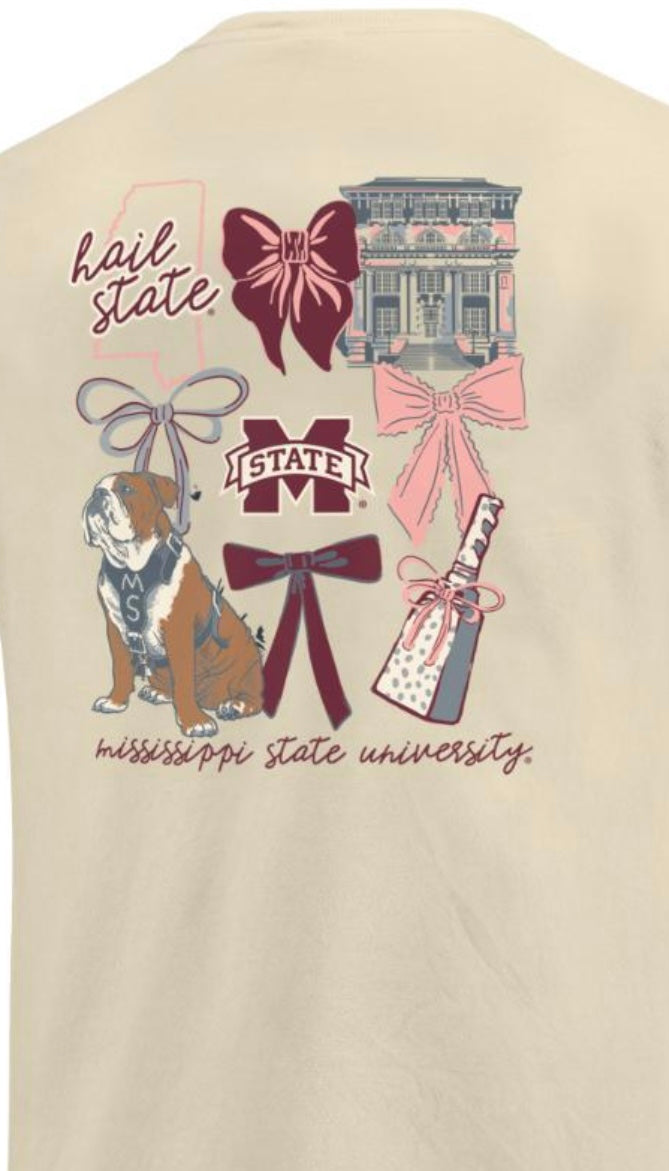 Women’s long sleeve Mississippi state coquette campus