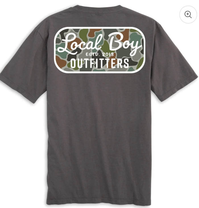 Local Boy-Retro Patch FC T-Shirt-GRY