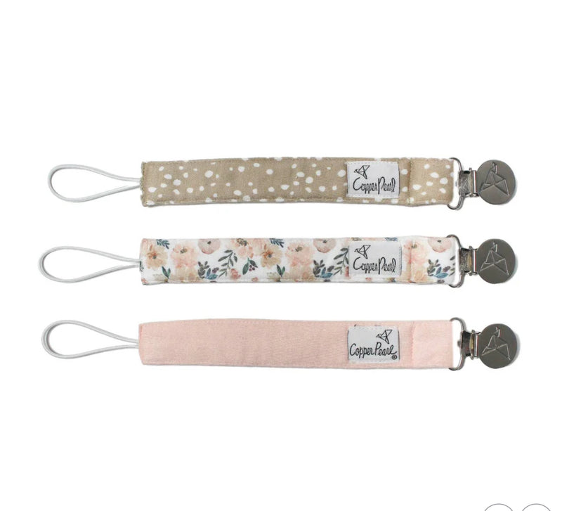 Copper Pearl Binky Clips