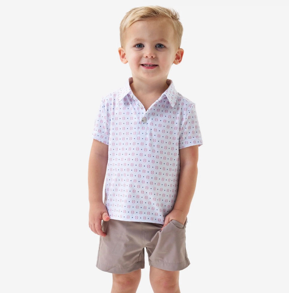 Burlebo-Youth Performance Polo - Baseball