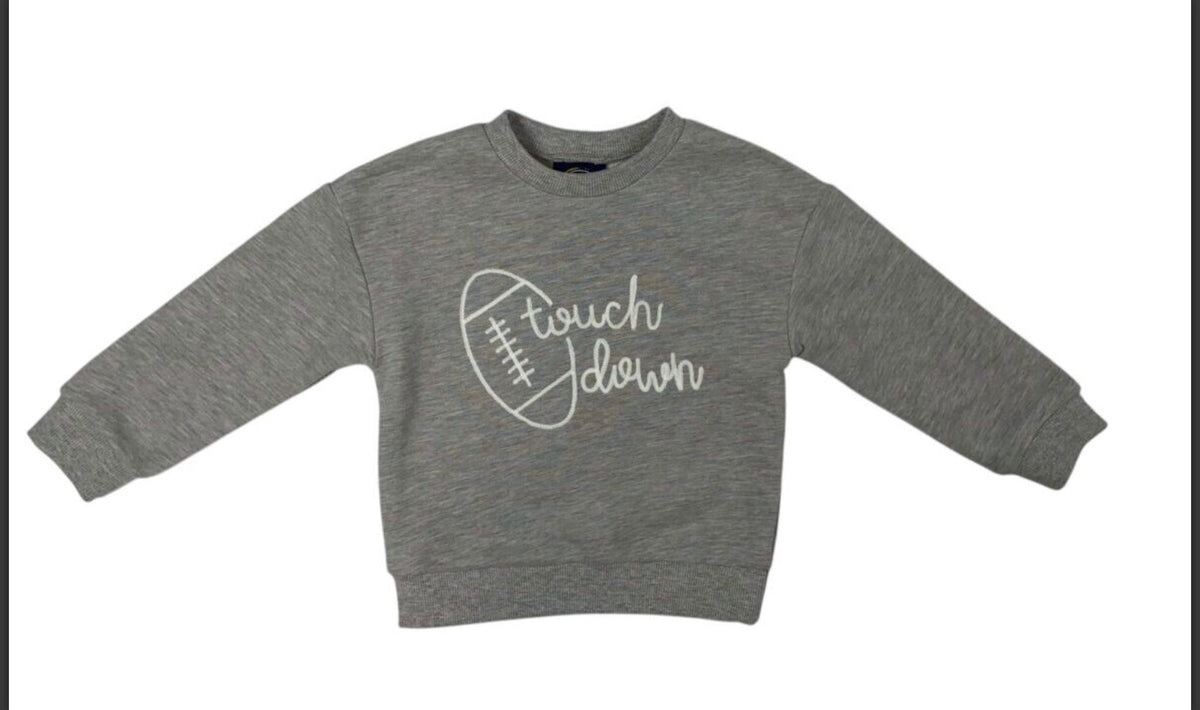 Emma Jean Touch Down Sweatshirt–Grey