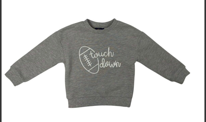 Emma Jean Touch Down Sweatshirt–Grey