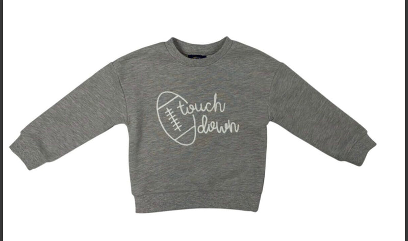 Emma Jean Touch Down Sweatshirt–Grey