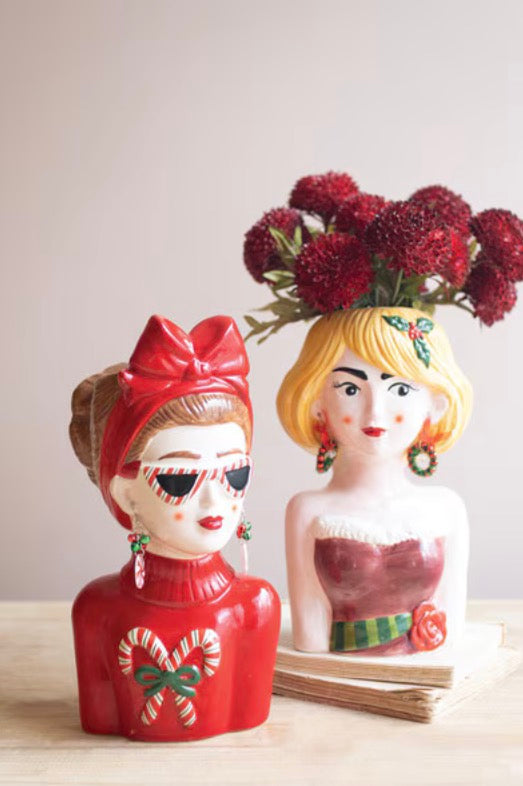 Ceramic Tacky Christmas Women Vases