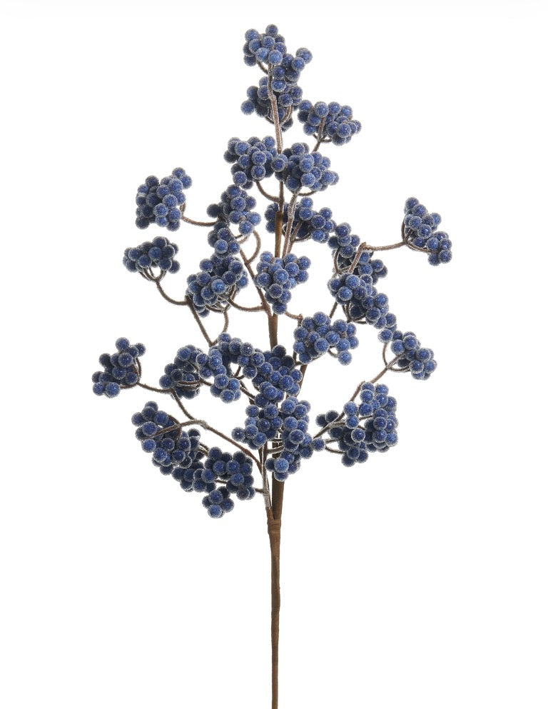Raz 27” Blue Cluster Berry Spray
