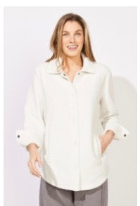ESCAPE HEATHER FLEECE SHACKET