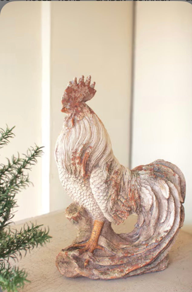 Faux Concrete Rooster